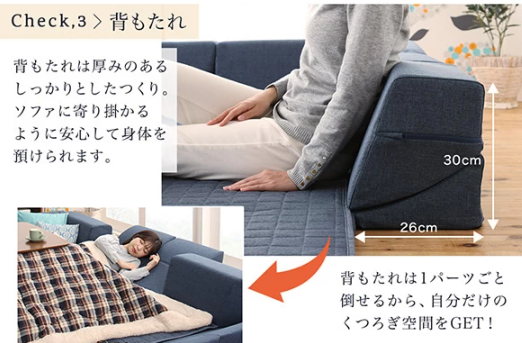 二人暮らしのゴロゴロスタイルにぴったり。ロースタイルのリビング作りに
