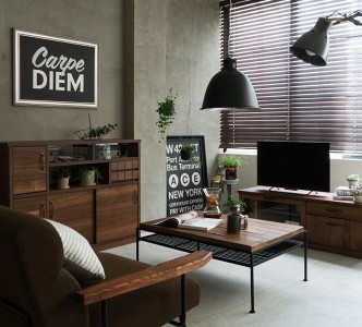 二人暮らしのお部屋インテリア、男前のアート