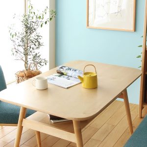 同棲二人暮らしに120幅のダイニングテーブル