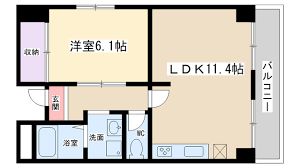 セミ振り分けタイプの1LDK二人暮らしにおすすめの間取り