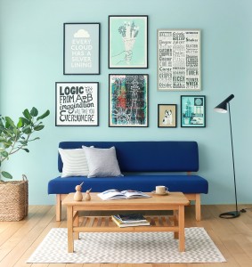 二人暮らしのお部屋にアートを