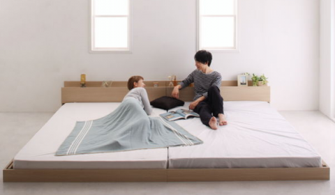 二人暮らし連結ベッド