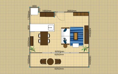 14畳のリビングダイニング間取り図と実例