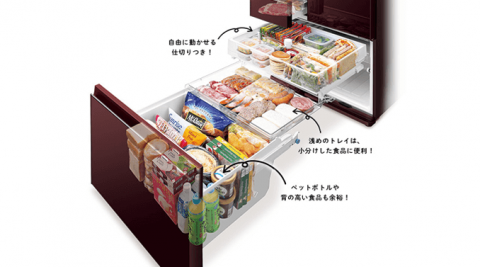 二人暮らしにお勧めの冷蔵庫、シャープのメガフリーザ